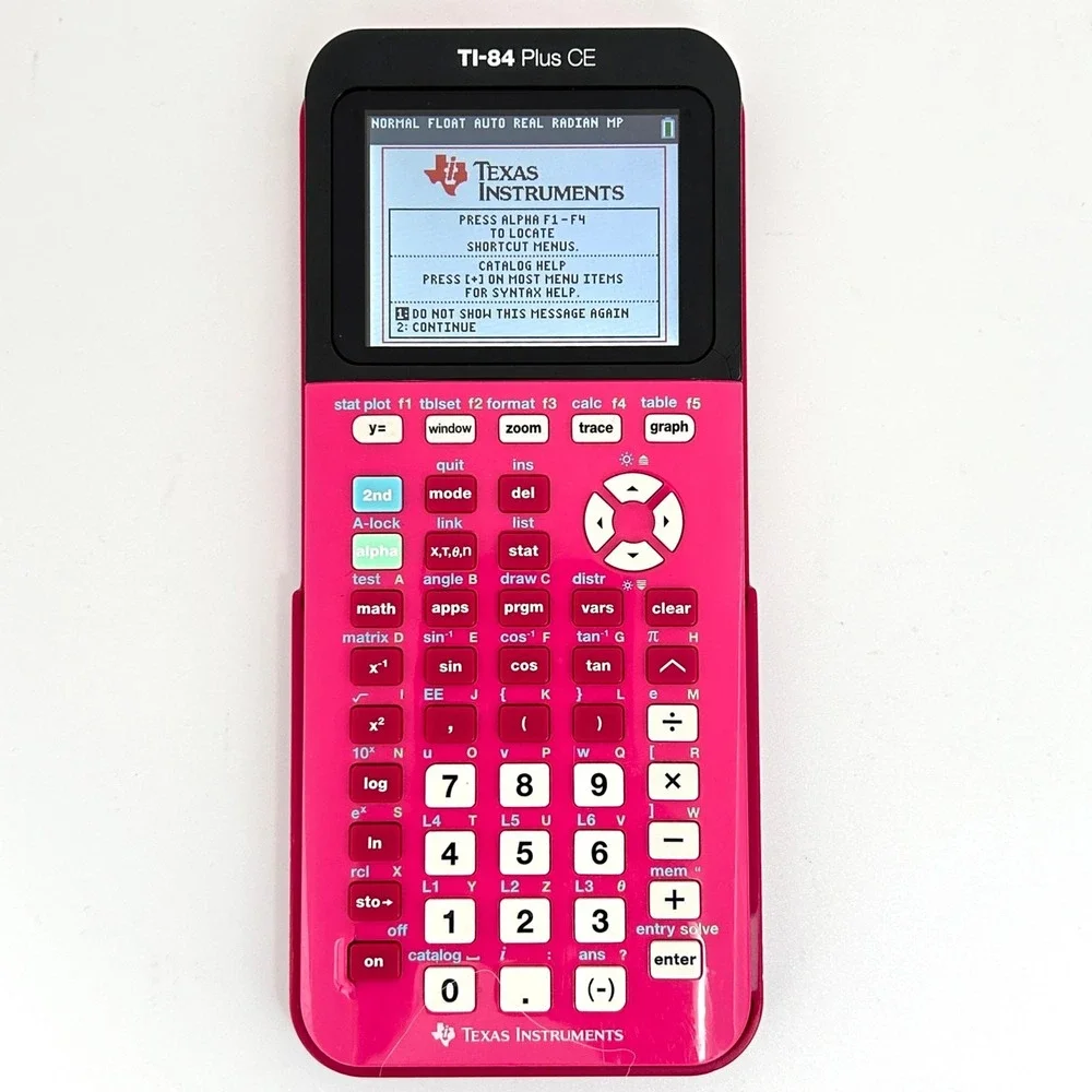 Texas Instruments TI-84 Plus CE Graphing Calculator w/ Charger Pink ACT SAT Math